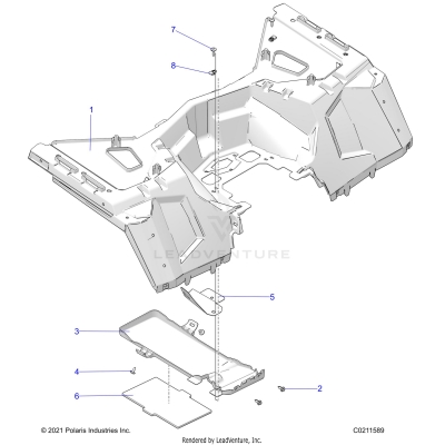 BODY, REAR CAB - A23SLZ95AK (C0211589)
