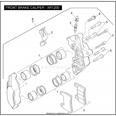 FRONT BRAKE CALIPER - XR1200