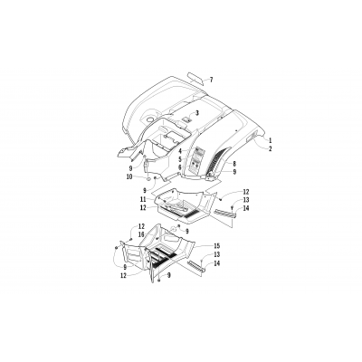 REAR BODY PANEL AND FOOTWELL ASSEMBLIES