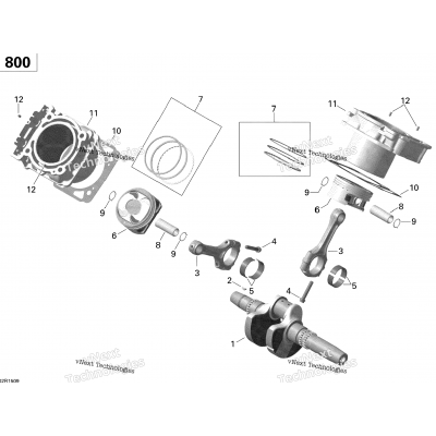 Crankshaft, Piston And Cylinder