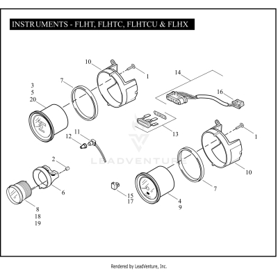 INSTRUMENTS - FLHT, FLHTC, FLHTCU & FLHX