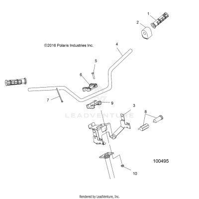 STEERING, HANDLEBAR and CONTROLS - A17S6S57C1/CM [100495]