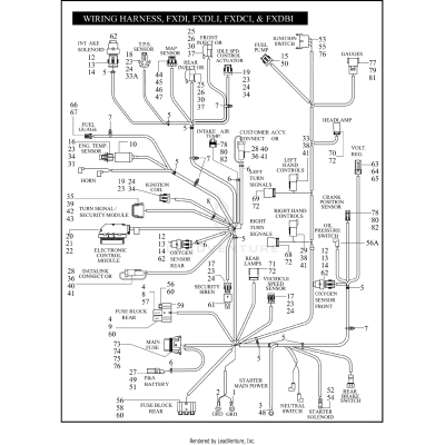 WIRING HARNESS, FXDI, FXDLI, FXDCI, & FXDBI