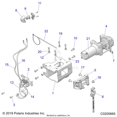 CHASSIS, WINCH - A20SWS57C2/E2 (C0200665)