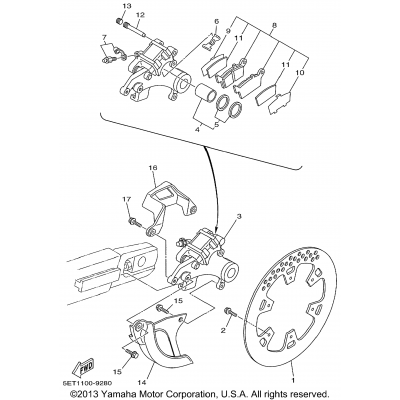 Rear Brake Caliper