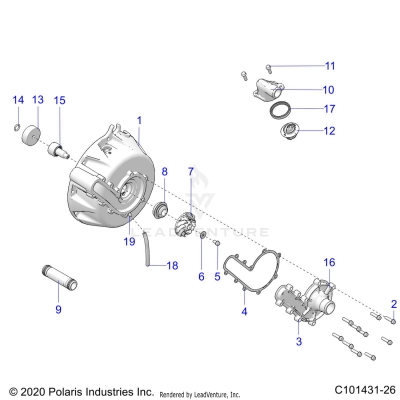 ENGINE, COOLING SYSTEM and WATER PUMP - A25SYY95AH (C101431-26)