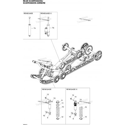 Rear Suspension Shocks Renegade X