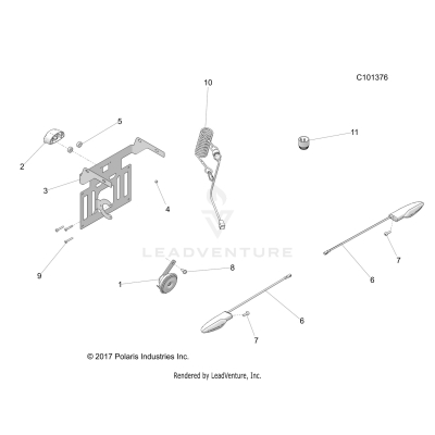 ELECTRICAL, HORN and LICENSE PLATE LIGHT - A20SDE57F1/S57C5/E5 [C101376]