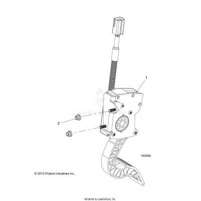 ENGINE, THROTTLE PEDAL - A17DCE87AU (100299)