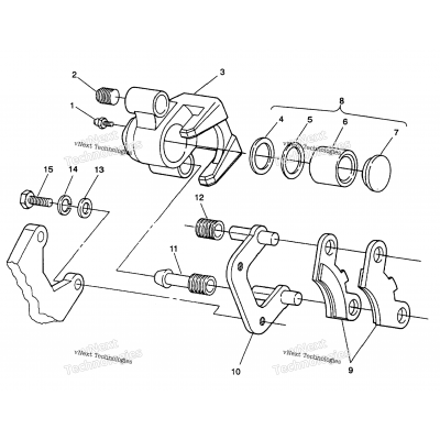 Middle Axle Brake Assembly 6X6 350L W938739