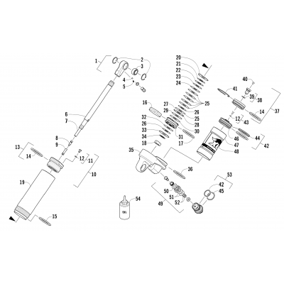 REAR SUSPENSION REAR ARM SHOCK ABSORBER