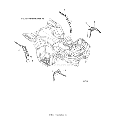 BODY, FENDER FLARES - A19SXE95FR (100766)