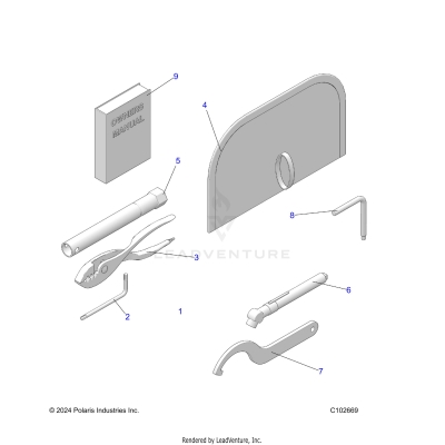 REFERENCE, TOOL KIT AND OWNERS MANUAL - A25SKE57C1/CK/E1/EK (C102669)