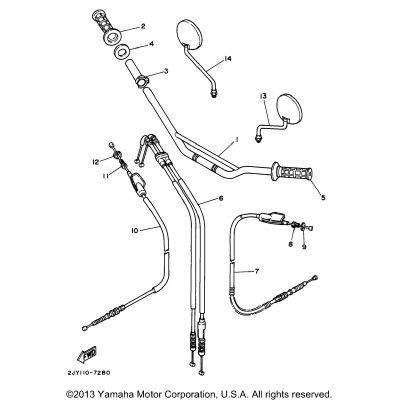 Steering Handle Cable