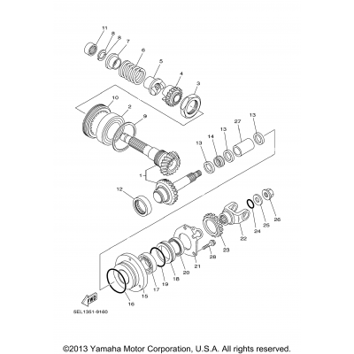 Middle Drive Gear