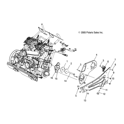 Engine Mounting Lh /Hsa/Hsb/Me7hs/Mp8ds/Dsa/Dsb/Me8ds