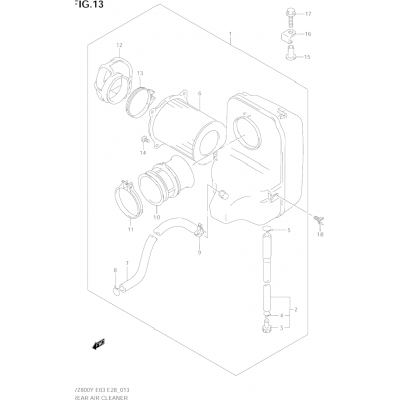 REAR AIR CLEANER