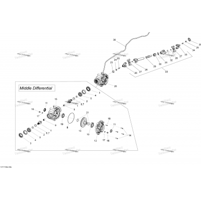 Drive System, Rear Middle Differential