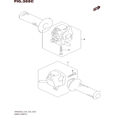 HANDLE SWITCH (DR650SEL6 E33)