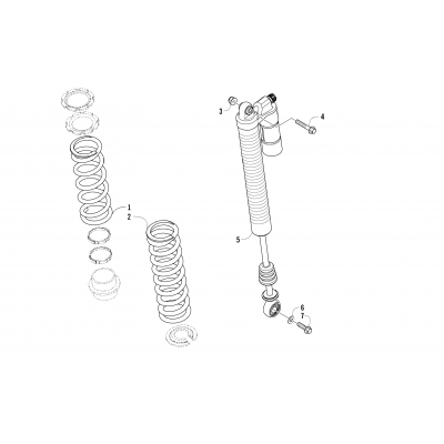 REAR SUSPENSION SHOCK ASSEMBLY