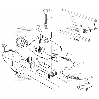 Oil Tank Assembly Swedish 4X4 400L