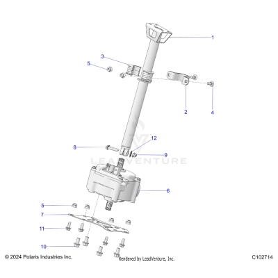 STEERING, STEERING POST ASM. - A25SLE95CF/FF/EF (C102714)