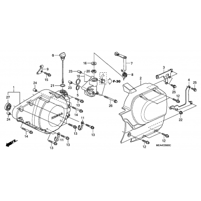 LEFT CRANKCASE COVER