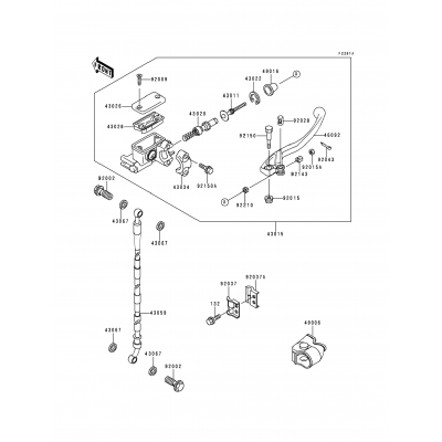 Front Master Cylinder(KX80-R7)