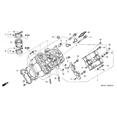 LEFT CYLINDER HEAD