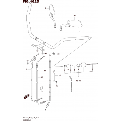 HANDLEBAR (VL800TL5 E28)