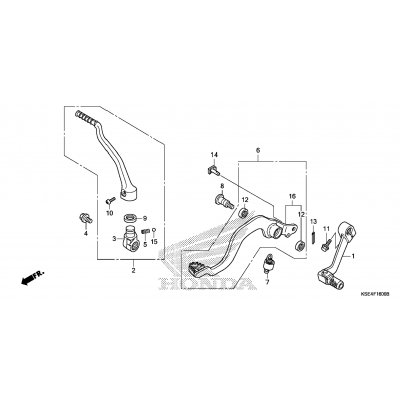 PEDAL / KICK STARTER ARM