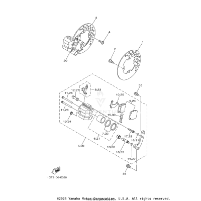FRONT BRAKE CALIPER