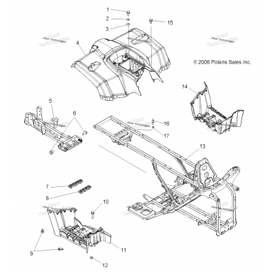 Cab, Rear, Frame & Footwells