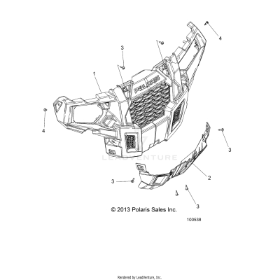 BODY, BUMPER, FRONT - A17DAH57A5 (100538)
