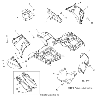 BODY, FRONT CAB - A19SYS95CH (101232)