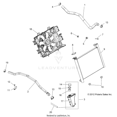 ENGINE, COOLING SYSTEM - A19SVS95CR/ER [49ATVCOOL14SCRAM]