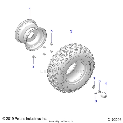 WHEELS, FRONT - A25HBA07B5/B7 (C102096)