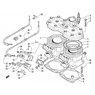 CYLINDER AND HEAD ASSEMBLY