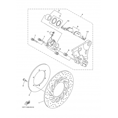 Rear Brake Caliper