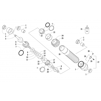 FRONT SUSPENSION SHOCK ABSORBER