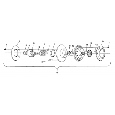 Driven Clutch 600 Xc 0971776 & European 600 Xc