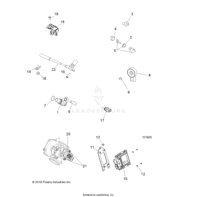 ELECTRICAL, SWITCHES, SENSORS and ECM - A19SAA50D5 [101605]