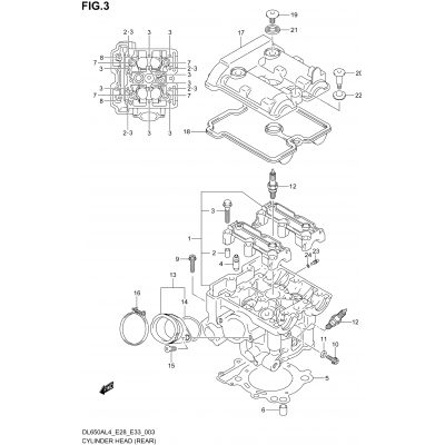 CYLINDER HEAD (REAR)