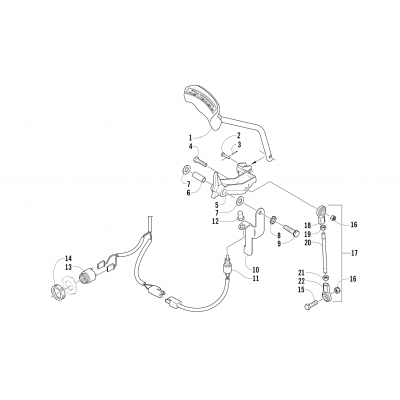 REVERSE SHIFT LEVER ASSEMBLY