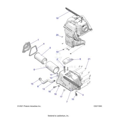 ENGINE, AIR INTAKE - A25SXD95A9 (C0211563)