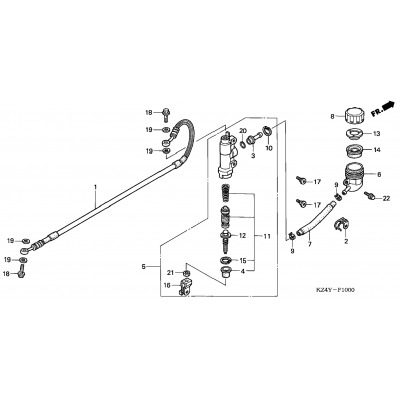 REAR BRAKE MASTER CYLINDER