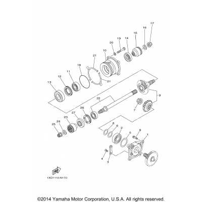 Middle Drive Gear