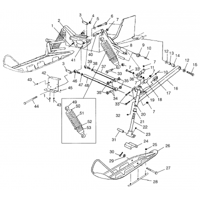 Front Suspension & Ski 500 Indy (B) & Europen 500 Indy E9827 (4942104210B005)