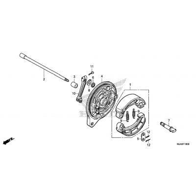 REAR BRAKE PANEL