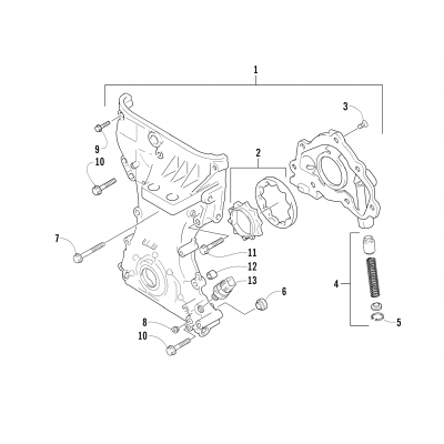 TIMING CHAIN COVER/OIL PUMP ASSEMBLY